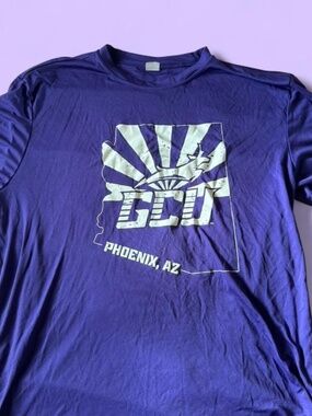 Purple Grand Canyon University t-shirt Size L